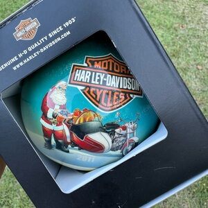 NEW 2011 Harley Davidson Christmas Ornament Holiday Ball Santa Motorcycle Xmas